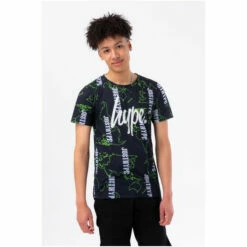 Hype Boys Navy Map Logo Script T-Shirt -Hype Shop unnamed file 529