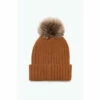 Hype. Unisex Adults Brown Bobble Beanie 2 Hype. Unisex Adults Brown Bobble Beanie -Hype Shop unnamed file 5348