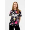 Hype Girls Black JH Star Script T-Shirt