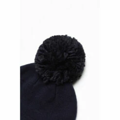 Hype. Unisex Navy Blue Bobble Script Hat -Hype Shop unnamed file 5362