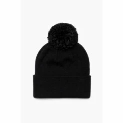 Hype. Unisex Bobble Script Black Hat