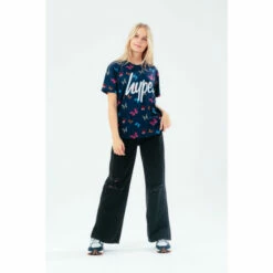 Hype. Older Girls Black T-Shirt -Hype Shop unnamed file 544