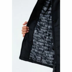 Hype Black Parka Coat -Hype Shop unnamed file 5442