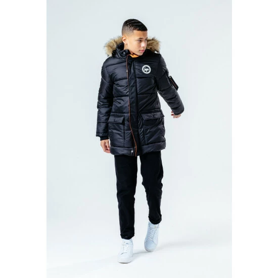 unnamed-file-5445.jpg Hype. Black Faux Fur Hooded Kids Explorer Coat -Hype Shop unnamed file 5445