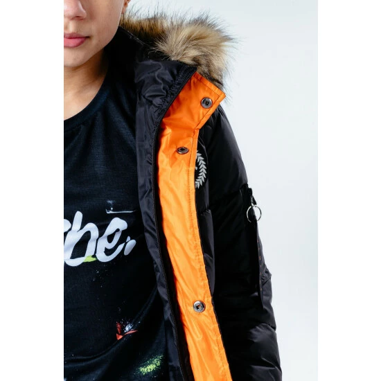 unnamed-file-5449.jpg Hype. Black Faux Fur Hooded Kids Explorer Coat -Hype Shop unnamed file 5449