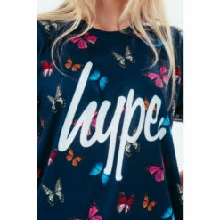 Hype. Older Girls Black T-Shirt -Hype Shop unnamed file 545