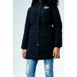 Hype. Longline Parka Coat Black -Hype Shop unnamed file 5454