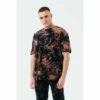 Hype. Mens Black Dark Acid Wash T-Shirt -Hype Shop unnamed file 547