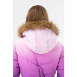 Hype. Girls Purple Fade Longline Parker Coat -Hype Shop unnamed file 5475