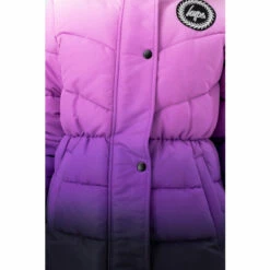 Hype. Girls Purple Fade Longline Parker Coat -Hype Shop unnamed file 5476