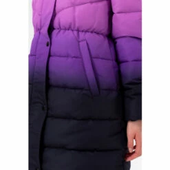 Hype. Girls Purple Fade Longline Parker Coat -Hype Shop unnamed file 5477