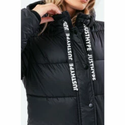Hype. Black Longline Puffer Jacket 8 Hype. Black Longline Puffer Jacket -Hype Shop unnamed file 5485
