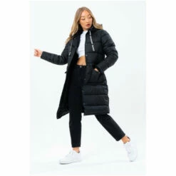 Hype. Black Longline Puffer Jacket 9 Hype. Black Longline Puffer Jacket -Hype Shop unnamed file 5486