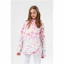 Hype. Girls Pink Rainbow Leopard Raincoat Jacket -Hype Shop unnamed file 5492
