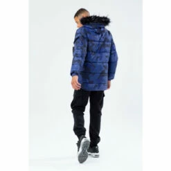 Hype. Blue Camo Explorer Crest Coat -Hype Shop unnamed file 5495