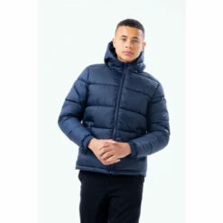 Hype. Navy Puffer Coat