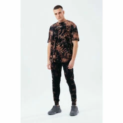 Hype. Mens Black Dark Acid Wash T-Shirt -Hype Shop unnamed file 550