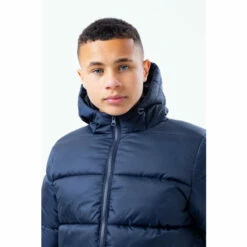 Hype. Navy Puffer Coat -Hype Shop unnamed file 5501