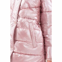 Hype. Girls Pink Longline Parker Coat -Hype Shop unnamed file 5509
