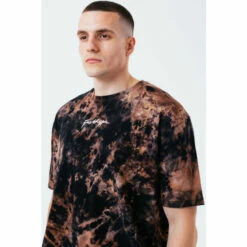 Hype. Mens Black Dark Acid Wash T-Shirt -Hype Shop unnamed file 551