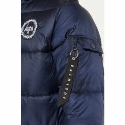 Hype. Navy Blue Explorer Crest Coat -Hype Shop unnamed file 5529