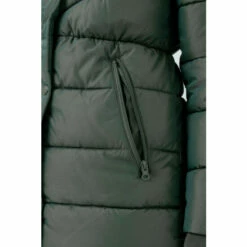 Hype. Green Longline Contrast Faux-Fur Puffer Hood Coat -Hype Shop unnamed file 5535