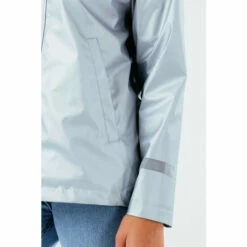 Hype. Grey Script Rain Coat -Hype Shop unnamed file 5541