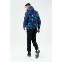 Hype. Blue Splat Puffer Coat -Hype Shop unnamed file 5561