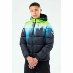 Hype. Blue Drip Puffer Coat