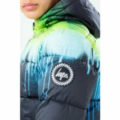 Hype. Blue Drip Puffer Coat -Hype Shop unnamed file 5572