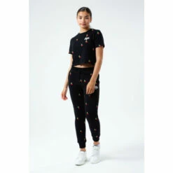 Hype. Kids Cherry Crop Black T-Shirt -Hype Shop unnamed file 561