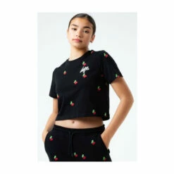 Hype. Kids Cherry Crop Black T-Shirt -Hype Shop unnamed file 564