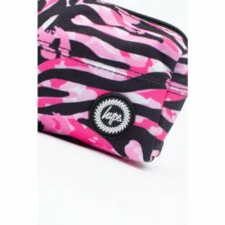 Hype. Pink Zebra Animal Pencil Case -Hype Shop unnamed file 5643
