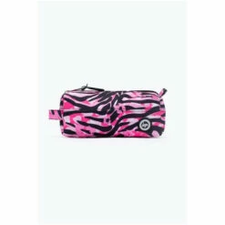 Hype. Pink Zebra Animal Pencil Case -Hype Shop unnamed file 5645