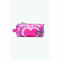Hype. Pink Heart Hippy Tie Dye Pencil Case