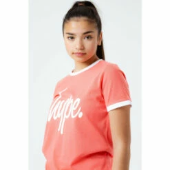 Hype. Kids Coral Orange T-Shirt -Hype Shop unnamed file 568