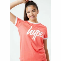 Hype. Kids Coral Orange T-Shirt -Hype Shop unnamed file 569