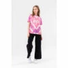 Hype. Girls Pink Tie Dye Heart Script T-Shirt 2 Hype. Girls Pink Tie Dye Heart Script T-Shirt -Hype Shop unnamed file 57