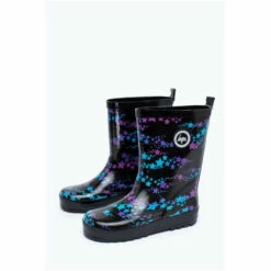 Hype. Girls Black Star Fade Wellies -Hype Shop unnamed file 5700