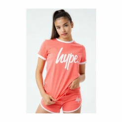Hype. Kids Coral Orange T-Shirt -Hype Shop unnamed file 571