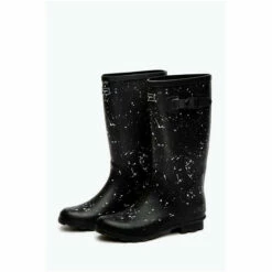 Hype. Womens Black Splat Wellies -Hype Shop unnamed file 5734