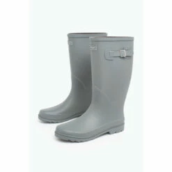 Hype. Charcoal Grey Scribble Wellies