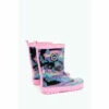 Hype. Girls Pink Butterfly Glow Wellies