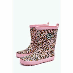Hype. Kids Disco Leopard Crest Wellies
