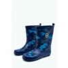 Hype. Kids Navy Camo Crest Wellies -Hype Shop unnamed file 5783