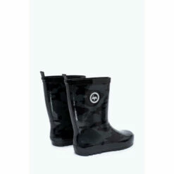 Hype. Boys Black Camouflage Wellies