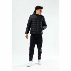 Hype. Kids Black Baffled Casual Jacket -Hype Shop unnamed file 5810