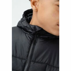 Hype. Kids Black Baffled Casual Jacket -Hype Shop unnamed file 5815