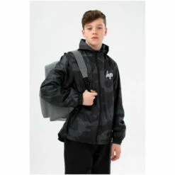 Hype. Kids Black Camo Runner Jacket -Hype Shop unnamed file 5830
