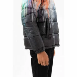 Hype Black Drip Fade Puffer Jacket -Hype Shop unnamed file 5835